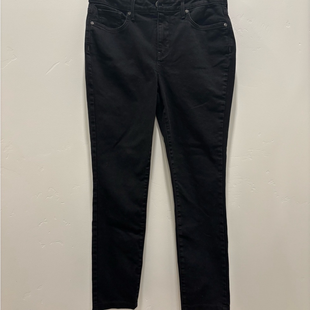 NYDJ Women's Black Marilyn Straight Stretch Jeans Size 6